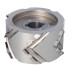 DGM Głowica DIA D=125 I=64 d=30+2CH Z=3+3 (Z24) H=4 bez podfrez. SYM 45° BARYŁKA R=1100