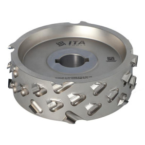 DGM.Głowica D=150 l=46 d=30+2CH LN Z=4+4 H=4,5 a54° LH / podfr. obustronne 13 mm / LOW NOISE