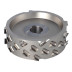 DGM.Głowica D=150 l=46 d=30+2CH LN Z=4+4 H=4,5 a54° RH / podfr. obustronne 13 mm / LOW NOISE