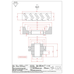 DGM Głowica DIA D=200 l=45 d=40 Z=5+5 H6,0 TOP 54,9° RH
