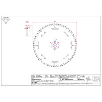 DSA.Piła D=350 F= 30 Z= 72 K/P=4,4/3,2 H=6 TP PH: PH03+2/13/94