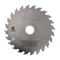 DSR.Piła D=120 F= 20 Z= 24 K/P=5,0/3,5 H=4 FZ/FA