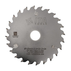 DSR.Piła D=120 F= 20 Z= 24 K/P=5,0/3,5 H=4 FZ/FA
