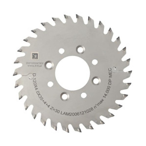DSR.Piła D=120 F= 35 Z= 30 K/P=4,0/2,8 H=4 FP PH: 4/M5/50RH + 4/M5/50LH