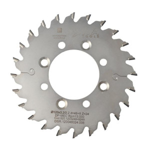 DSR.Piła D=120 F= 48 Z= 24 K/P=3,2/2,2 H=6 FP PH: 4/M5/61RH + 4/M5/61LH
