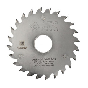 DSR.Piła D=125 F= 30 Z= 24 K/P=4,0/3,0 H=6 PR PH: -
