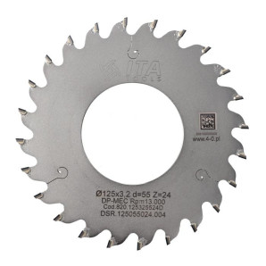 DSR.Piła D=125 F= 55 Z= 24 K/P=3,2/2,5 H=4 PR PH: -