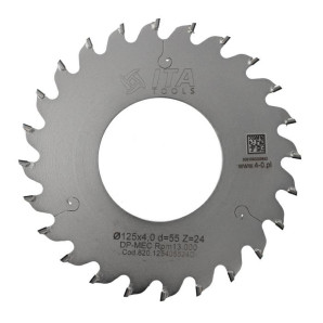 DSR.Piła D=125 F= 55 Z= 24 K/P=4,0/3,0 H=4 PR PH: -