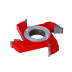 GB1.Zest.4 GłowicHM Z4 -boazeria  TYP H D=140 F= 30 I=14-20 mm 2x(pióro+wpust)