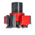 GC1.Frez D=70/125 B=10-35 Z=3+3 V=6 LH SX, regulacja z nakrętką