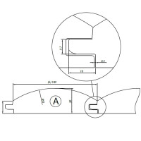 GE1.Zest.5 GłowicHM Z4 -elewacja TYP A D=160/140 F= 40 I=100 mm