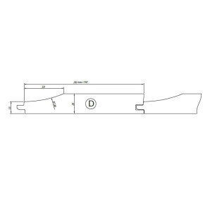 GE1.Zest.5 GłowicHM Z4 -elewacja TYP D D=160/140 F= 40 I=150 mm