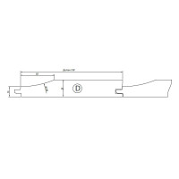 GE1.Zest.5 GłowicHSS Z4 -elewacja TYP D D=160/140 F= 40 I=150 mm