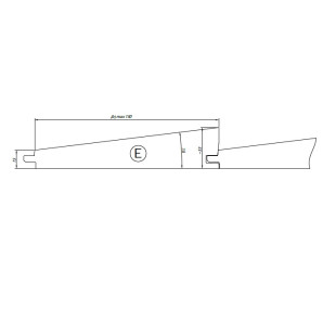 GE1.Zest.5 GłowicHSS Z4 -elewacja TYP E D=160/140 F= 40 I=150 mm