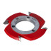 GF2.Głowica D=140 F=60 I=12 Z=4 lutowany HM 2x45° (3 otwory pod hydro)