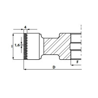 GL1.GłowicaHSS Z4 RH-LH -doMikrowczepów D=140 F= 30 I=21,2 mm (poprzeczne) T=4