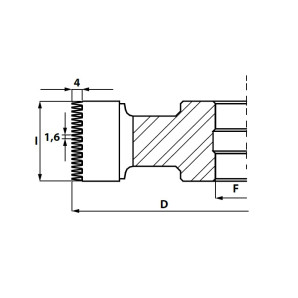 GL1.GłowicaHSS Z4 RH-LH -doMikrowczepów D=140 F= 30 I=21,2 mm (poprzeczne) T=4