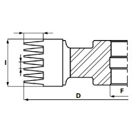 GL3.GłowicaHSS Z4 RH-LH -doMikrowczepów D=140 F= 30 I=107 mm (poprzeczne) T=15