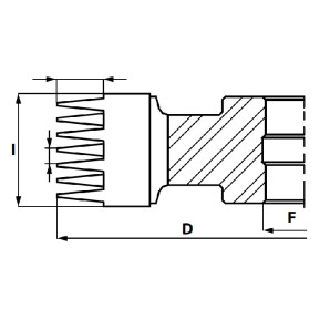 GL3.GłowicaHSS Z4 RH-LH -doMikrowczepów D=140 F= 30 I=142 mm (poprzeczne) T=15
