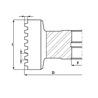 GL5.GłowicaHSS Z4 RH -doMikrowczepów D=140 F= 40 I=46 mm (wzdłużne) T=4