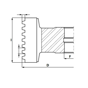 GL5.GłowicaHSS Z4 RH -doMikrowczepów D=140 F= 40 I=78 mm (wzdłużne) T=4