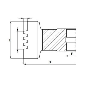 GL6.GłowicaHSS Z4 RH -doMikrowczepów D=140 F= 40 I=40 mm (wzdłużne) T=4