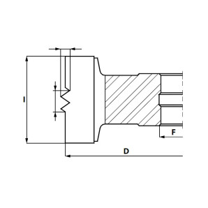GL7.GłowicaHSS Z4 RH -doMikrowczepów D=125 F= 40 I=40 mm (wzdłużne) T=5