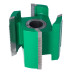 GP2.GłowicaHSS Z4 -deskaTarasowa TYP 3 D=160 F= 40 I=135 mm