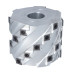 GS2.Głowica D=125 F=40 I=100 Z=6 14x14x2 ALU MEC