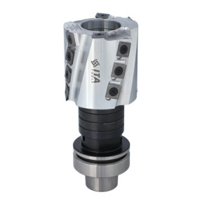 GS3.Głowica D=80 F=30 I=80 Z4/14+2V ALU płytki wymienne 15x15x2,5/R150 na uchwycie HSK63F