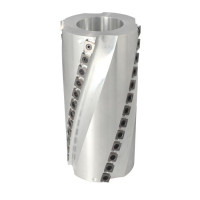 GS3.Głowica D=125 F=40 I=260 Z=4(50) MEC ALU 15x15x2,5 R100, obustronne podfrezowanie 72x40