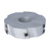 GS3.Głowica D=160 F=50 I=40 Z=6/9 ALU, MEC, 15x15x2,5 R150 LH