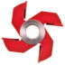GZ2.Głowica D=140 F=30 I=32 HM R=25 Z4 R=25 HW