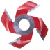 GZ2.Głowica D=140 F=30 I=32 HM R=25 Z4 ćwierćwałek prawy