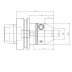 Uchwyt HSK63F HYDRO Compact ETP D=12