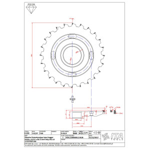 Hogger RADIUS D=220 I=12 F=60 (S-System 160) Z=24/4 H6 LH