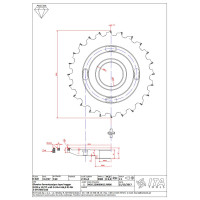 Hogger RADIUS D=220 I=12 F=60 (S-System 160) Z=24/4 H6 RH