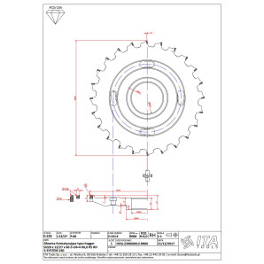 Hogger RADIUS D=220 I=12 F=60 (S-System 160) Z=24/4 H6 RH