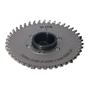 Hogger COMPACT D=250 I=12 F=80+6/M8/105 Z=42/6 (42) H6,0 LH