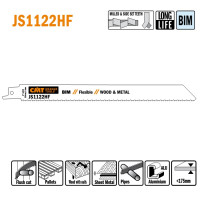 JS1122HF-20 Piła szablasta L = 225I = 205 H = 19 K = 0,90 TS = 2,5