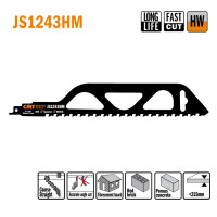 JS1243HM Piła szablasta L = 305I = 250 H = 50 K = 1,50 TS = 12,7