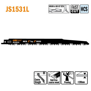 JS1531L-5 Piła szablasta L = 240I = 220 H = 19 K = 1,50 TS =  5 5