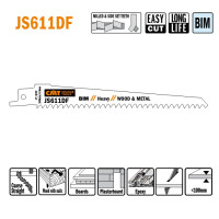 JS611DF-5 Piła szablasta L = 150I = 130 H = 19 K = 1,25 TS =  4,3