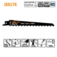 JS617K-5 Piła szablasta L = 150I = 130 H = 19 K = 1,25 TS = 8,5