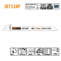 JS711DF-5 Piła szablasta L = 150I = 130 H = 12 K = 1,25 TS =  4,3