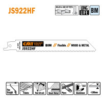 JS922HF-5 Piła szablasta L = 150I = 130 H = 19 K = 0,90 TS =  2,5