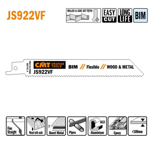 JS922VF-5 Piła szablasta L = 150I = 130 H = 19 K = 0,90 TS = 1,8-2,6