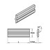 KS2.610.01 Nóż 610x12x2,7 mm HSS 18%Centrofix, Centrostar, Quickfix