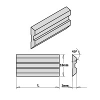 KS3.230.01 Nóż Centrolock 230,0x16,0x3,018% (T1) HSS