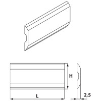 KS6.200.02 Nóż Sinus 200,0x16,0x2,5 HM